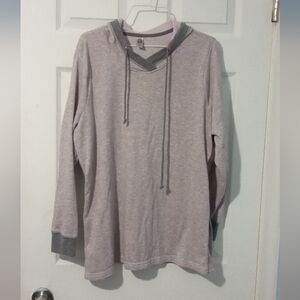Avenue Heather Gray Hooded Sweatshirt